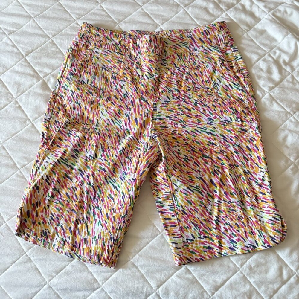 EP New York Shorts Womens Size‎ Small Pink Chino Flat Front Stretch Casual Golf